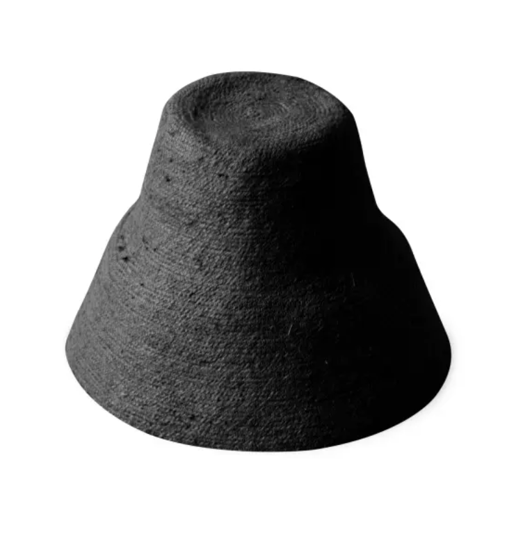 NAOMI Jute Crochet Straw Hat in Black